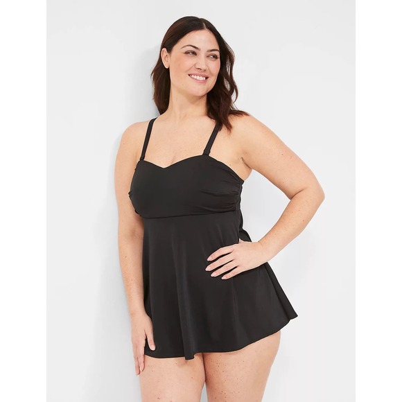 Lane Bryant Swim | NWT! Womens Plus Size Black Swimdress in Size 40‎ - Picture 3 of 6